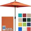EliteShade USA 10-Year-Non-Fading 6x6Ft Square Market Patio Umbrella, UPF 50+ UV Protection Performance Sun Umbrella, Heavy Duty Commercial Grade Outdoor Table Umbrella with Crank, Windproof Vented Top for Garden, Pool, Deck and Outdoor Playsets, Rust