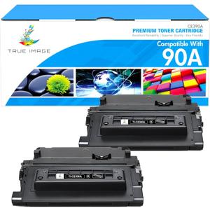 CE390A 90A Black Toner Cartridge 2 Pack Compatible Replacement for HP 90A CE390A 90X CE390X for HP Laserjet Enterprise 600 M601 M602 M603 M4555 MFP M602x M602n M603dn Printer Ink
