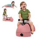 Nuby Boogie Buggy 3-in-1 Scooter for Kids - Walker, Scooter & Caster Board - Indoor & Outdoor Ride-On Toy for Ages 12+ Months - Pink