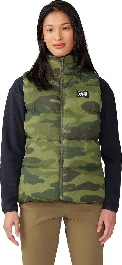 Mountain Hardwear Women's Nevadan Down Vest (Medium, Dark Pine Camo Print) Mountain Hardwear Women's Nevadan Down Vest (Medium, Dark Pine Camo Print)