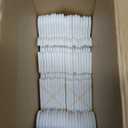 Hsei 5/10/40 Pack Baby Hangers with 10/20/80 Clips, Plastic Kids Pants Hangers for Nursery Closet Top and Bottom Clothes Hanger Set for Newborn Infant Toddler(120 Packs Total,White,10.6 Inch)