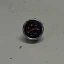 SENCTRL 0-15 Psi Fuel Pressure Gauge, 1-1/2" Black Dial, 1/8" NPT Back Mount, Silicone Oil Liquid Filled, Stainless Steel Case, Inline Low Pressure Gauge, for Water Oil Pressure Test