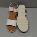 DREAM PAIRS Women's Open Toe Casual Platform Sandals (11, White-2)