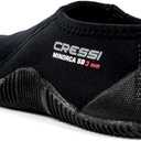 Cressi Neoprene Adult Anti-Slip Sole Boots for Water Sports: Scuba Diving, Snorkeling, Rafting, Windsurfing, Italy-made, 12,Black