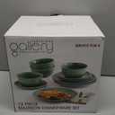 Gallery Madison Dinnerware Set, 12 pc, Green