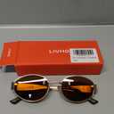 livho 2025 Trendy Oval Sunglasses - Stylish Polarized Shades for Everyday - Retro Metal Frames