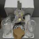 Wall Sconces Set of Two, Hardwired Brushed Gold Bathroom Sconces Wall Lighting with Clear Glass, Modern Sconces Wall Decor Set of 2 Bathroom Light fixtures for Mirror Hallway (Bulbs Not Included)