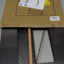 Magnetic Fridge Organizer, Paper Towel Holder, Kitchen Rack, Rustproof Spice Jars Rack, with 2 Removable Mobile Hooks (Black, Medium)