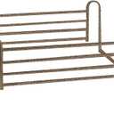 Drive Medical Deluxe Full Length Hospital Bed Side Rails, Brown Vein