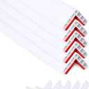 Rubber Bond Wall Corner Guard Edge Protector, 1x1x36 inch Baby Proofing Corner Guards | Self-Adhesive Furniture Edge Strips for Home & Office (5 Pack, White)
