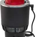 2-in-1 Car Cup Cooler Warmer Smart Temperature Control Travel Coffee Car Cup Holder Smart Car Tumbler Holder Suitable for Coffee, Baby Bottles, Water, Tea, Drinks (Black and Silver)