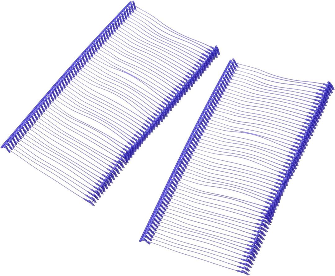 MECCANIXITY 5000Pcs Standard Tagging Gun Fasteners,2 Inch Purple Garment Tags Label Gun Plastic Refills, Fabric Tag Attachments Gun Barbs for Clothing 