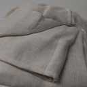 NICETOWN Linen Curtains & Drapes 95 inch Length 2 Panels, Rod Pocket & Back Tab Linen Blend Semi Sheer Privacy with Light Filtering for Farmhouse/Living Room, Burlap, W52 x L95 (52"W x 95"L (Pack of 2))