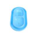 Pet Bowl, Pet Feeding Double Bowls Plastic Anti Ants Food Water Feeder for Dogs Cats Puppy