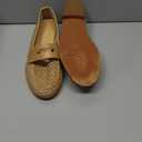 Arqa Penny Loafers for Women Comfortable Slip on Formal Work Flats Natural Raffia Woven Flats Dressy Casual Walking Shoes, size 40