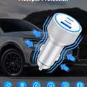 WODENTA for iPhone 17/16/15 Pro Max Car Charger, 67W 3-Port Fast USB C Car Charger Power Cigarette Lighter Adapter with 3FT USB C to C Cable for iPhone 17/17 Pro/Air/17e/16/15 Pro Max/Plus/16e, iPad