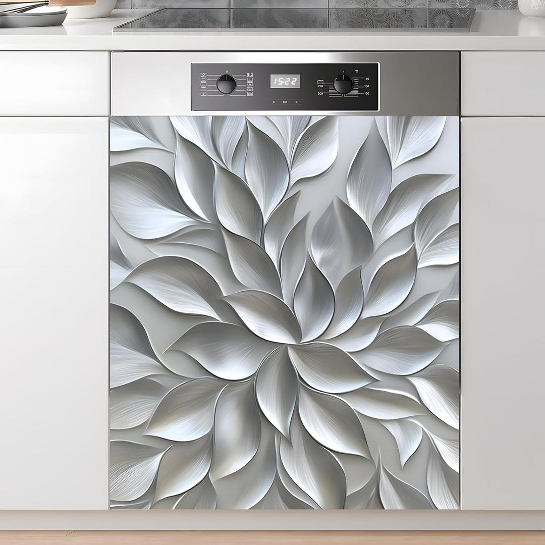 Dishwasher Magnet Sticker Cover Panel Decal Refrigerator Magnetic Sticker Decorative for Kitchen Decoration,Fridge Door Cover,Home Appliances Decor Stickers 23"x26"