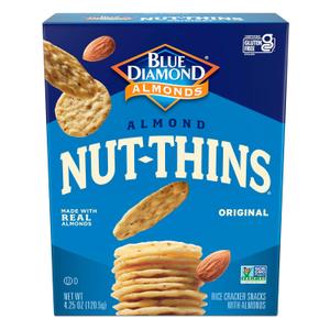 Blue Diamond Almonds, Gluten Free Cracker Crisps, Original Almond Flavored perfect for Snacking and Healthy Options, 4.25 oz (4.25 Ounce (Pack of 1))