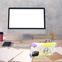 Omio Compatible with iPhone 12 Pro Max Case with Ring Stand, Heavy Duty Case for Women Men Military Grade Shockproof Phone Case with Magnetic Car Mount for iPhone 12 Pro Max 6.7 Inch, Rainbow Beige