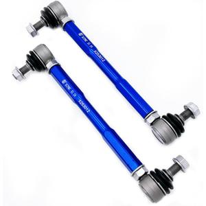 9.84-11.81' M12 Modified Front Sway Stabilizer Bar End Drop Link 2 Pcs Left & Right Aluminium Self Adjustable 360 Degree Swivel With Length And Angle Maintenance Vehicle X253012 250-300 Blue