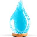 Porseme 280ml Essential Oil Diffuser Glass Color Changing Aroma Air Diffusers Aromatherapy Ultrasonic Cool Mist Humidifier 7 Running Hours Waterless Auto-off for Sleeping, Yoga, Office, Spa(Blue Wave)