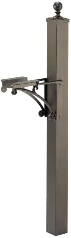 Deluxe Mailbox Post and Bracket Finish: French Bronze