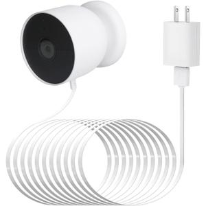 Power Cable Compatible with Google Nest Cam Outdoor or Indoor, Battery, 30Ft/9.1m Weatherproof Outdoor Cable Continuously Charging Your Nest Camera (White)