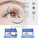JM 3 Pack Reading Glasses for Women, Oversized Fashion Blue Light Blocking Computer Readers (3 Pack Mix, 4.0 x)