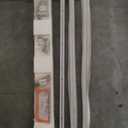 Curtain Track, Ceiling Curtain Track for Room Divider, Ceiling Mount Rail Set with Roller Hooks, White, 6ft - 9ft