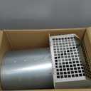 8 Inch Hooded Wall Vent Cover Outside, Dryer Exhaust Vent Metal Mesh Cover, Wall Vents Cover Exterior Air Exhaust for Kitchen Bathroom House Range Hood HVAC (White)