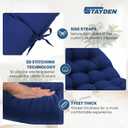Egg Chair Cushion Replacement Outdoor Hanging Chair Cushion for Patio Furiture Hammock Swing Cushion 47x35x7 Inches (Blue)