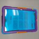 SEYMAC Case for Samsung Galaxy Tab A9+/ A9 Plus 11" (SM-X210/X216/X218), Heavy Duty Shockproof Protective Case with Screen Protector, Rotating Stand, Hand/Shoulder Strap, Purple