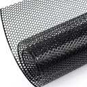 AggAuto 47x16 inches Car Pickup Truck Grill Mesh Spoiler Bumper Vent Aluminum Alloy Automotive Grille Insert Air Intake Racing Honeycomb Hole 6mm Spacing 1mm Black