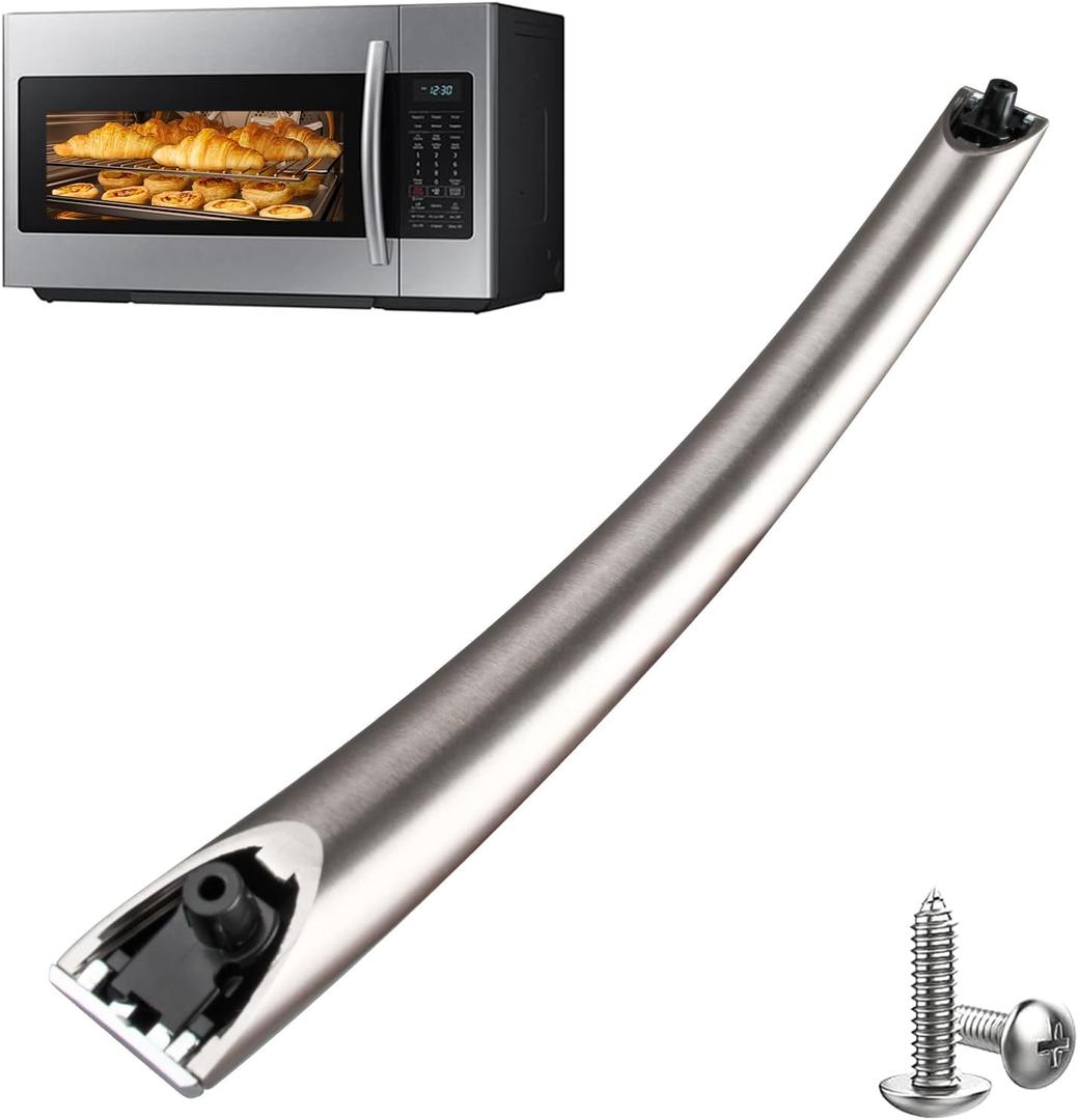 Upgrade DE94-02933A for Samsung Microwave Handle Replacement - Easy to Replace, Durable & with 2 Screws, for Samsung Microwave DE64-02522A AP5622966 PS4239327 2448710