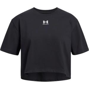 Under Armour Girls Rival Short Sleeve T Shirt (Large, (001) Black / / White)