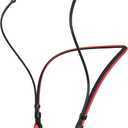 HALLEAST Earplugs Cord, Anti-Lost Earplug Lanyard Neckband, Safety Connector Strap, Red