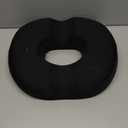 5 STARS UNITED Donut Pillow Hemorrhoid Tailbone Cushion  Large Cushion for Pain Relief  Coccyx, Prostate, Sciatica, Pelvic Floor, Pressure Sores, Pregnancy, Postpartum Recovery, Black