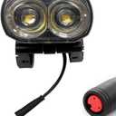 Electric Bike Headlight for Night Riding LED Front Light Suitable for 24V 36V 48V 60V Battery Controller Waterproof Headlight for E-Bikes with 2 Pins Male/Female Plug