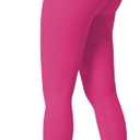 Sunzel Sunzfly Leggings for Women with Tummy Control High Waisted Yoga Pants 7/8 Length for Workout (Hot Pink, Large) (Pink, L)