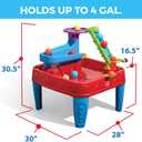 Step2 Stem Discovery Ball Table, Kids Water Table Activity Sensory Playset, Summer Outdoor Toys, 13 Piece Water Toy Accessories, For Toddlers 2+ Years Old, Large