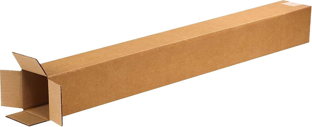 PARTNERS BRAND 4x4x36 Tall Corrugated Boxes, Tall, 4L x 4W x 36H, Pack of 25 | Shipping, Packaging, Moving, Storage Box for Home or Business, Strong Wholesale Bulk Boxes