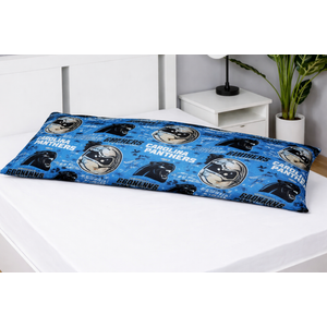 FOCO NFL Unisex-Adult NFL Team Logo Printed Plush Body Pillow, Carolina Panthers