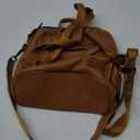 S-ZONE Women Genuine Leather Backpack Casual Convertible Shoulder Bag Purse