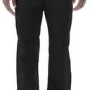 Dickies Men's Pull-On Pant with 7 Pockets Elastic Waistband with Button Closure 81006 (Large, Black)