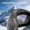 Ski Goggles for Men Women Adult & Youth, OTG Snowboard Goggles Anti Fog, Snow Goggles UV Protection Wide Vision