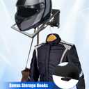 Motorcycle Helmet Dryer Holder with Ventilation Fan, Heavy Duty Helmet Rack Wall Mount, Helmet Stand with Timer Remote Control, 110-220V Auto Fan for Quick Drying