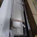 DWVO Queen Size Bed Frame with Bookcase Headboard and 4 Storage Drawers, RGB LED Bed Frame with Type-C & USB Charging Station Storage Headboard Bed, No Box Spring Needed, Noise Free, Antique White