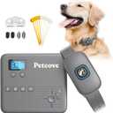 Wireless Dog Fence & Training Collar 2-in-1 | 500 ft Adjustable Boundary | Beep/Vibrate/Static 19 Levels | IPX7 Waterproof Receiver | Rechargeable | 10 Flags for Medium & Large Dogs | 1577 lb