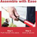 Pawler Pooper Scooper for Large Dogs, Small Dogs and Horses, Metal Poop Scooper Set with Long Handle Rake and Tray for Yard, Grass, Dirt or Gravel, Heavy Duty Aluminum Poop Picker Upper