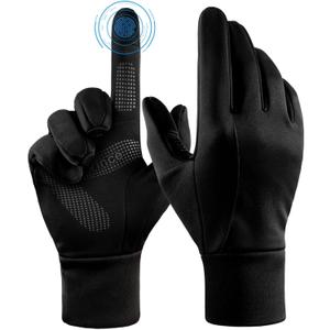 FanVince Winter Gloves Touch Screen Water Resistant Windproof Thermal for Running Cycling Driving Hiking for Men Women (Black)
